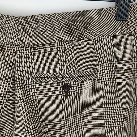 NWOT Pendleton 100% Wool Plaid Houndstooth Crop Trouser Pants sz 10 Petite - Picture 4 of 8